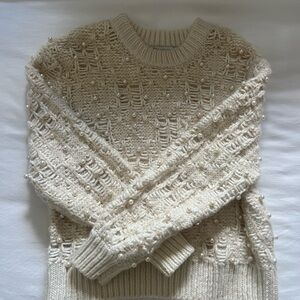 Zara Cream Knit Sweater